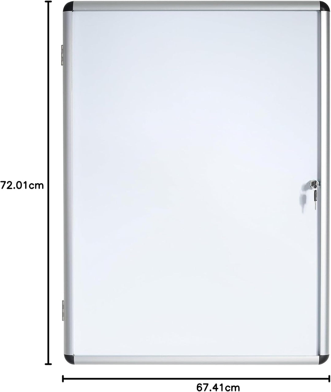 Bi-Office Schaukasten Vitrine"Enclore", Whiteboard, Mangetische Innenfläche, geeignet für 6 x DIN A4