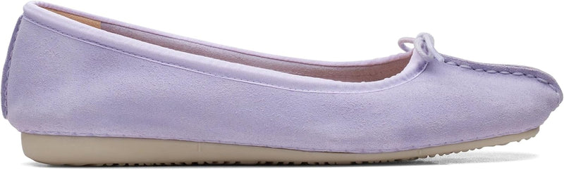 Clarks Damen Freckle Ice Ballerinas 38 EU Lilac Suede, 38 EU Lilac Suede