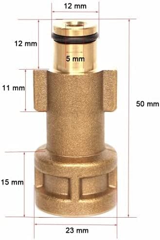M&M Smartek Schnellkupplungsanschluss Bajonettadapter 1/4" für Hochdruckreiniger wie – kompatibel zu