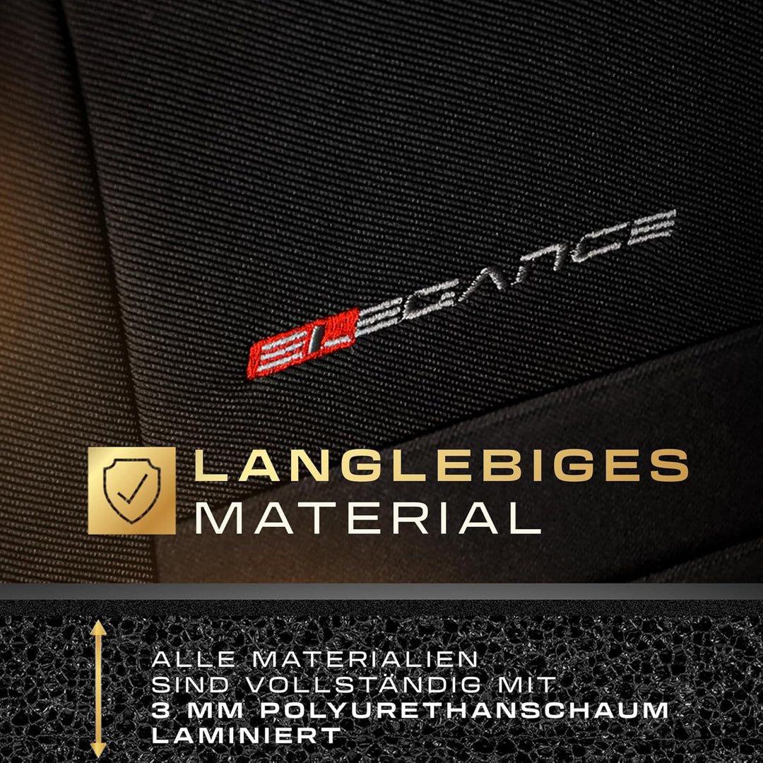 MOTOS Personalisierte sitzbezüge Auto für Peugeot 208 I 2012-2019 Perfekt angepasste Auto sitzbezüge