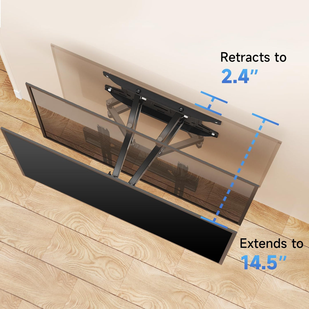 suptek TV Wandhalterung Full Motion schwenkbar neigbar für 32-60 Zoll Fernseher bis 45kg, Duale Gele