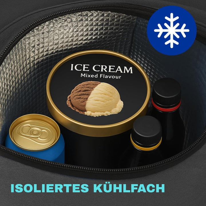 Allyson Rechteckiger Einkaufswagen - Ergonomischer, Klappbarer Shopping Trolley mit 56L Wasserdichte