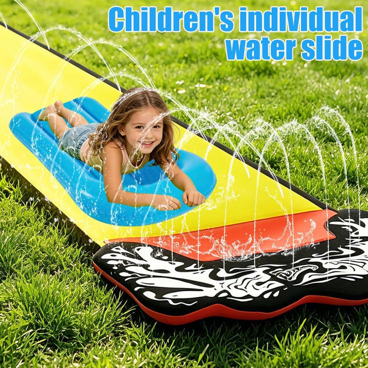 15.75ft/480cm Wasserrutsche Garten für Kinder, mit 2 Bodyboards, Wasserrutsche mit Sprinkler Sommer