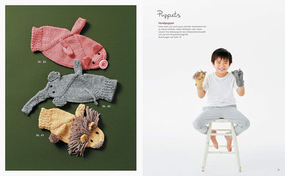 Japanische Handschuhe stricken. Fingerlose Handschuhe und Fäustlinge mit Klappe an einem Stück gestr