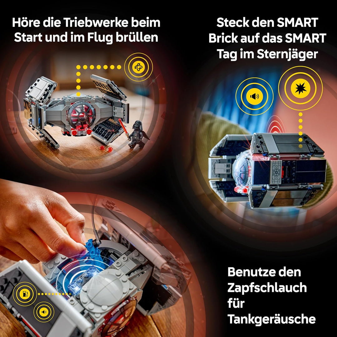 LEGO Star Wars 75421 SMART Play: Darth Vaders TIE Fighter - Interaktives All-in-1 Spielset mit SMART