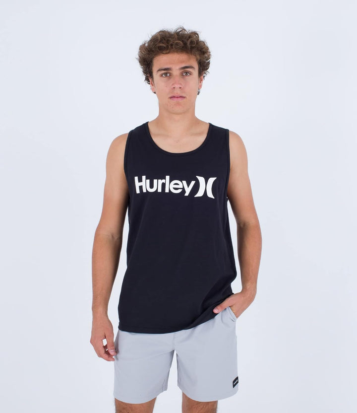 Hurley Herren Everyday One and Only Solid Tank Tshirt S Schwarz, S Schwarz