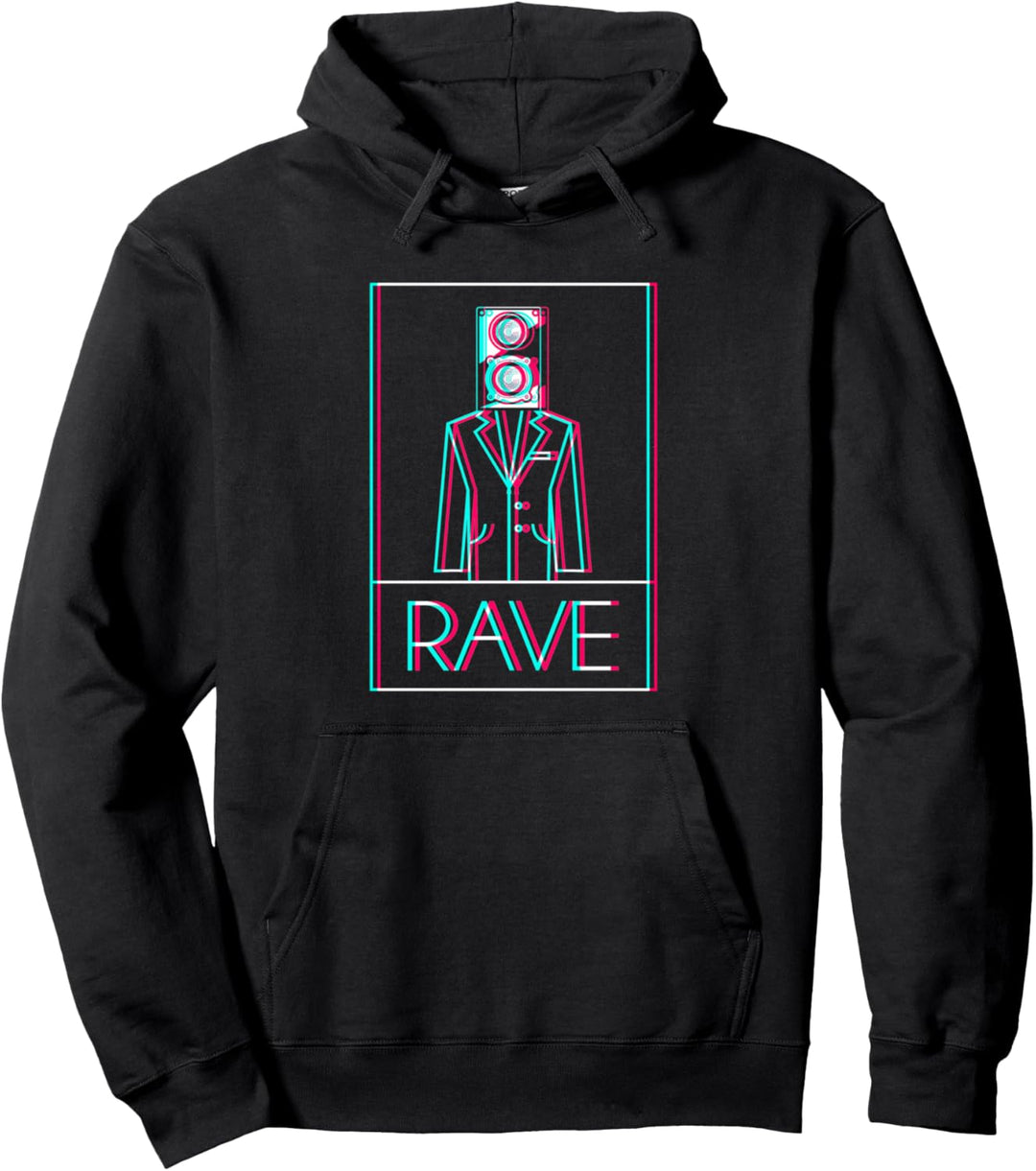 RAVE Techno Trance Goa DJ Festival Pullover Hoodie