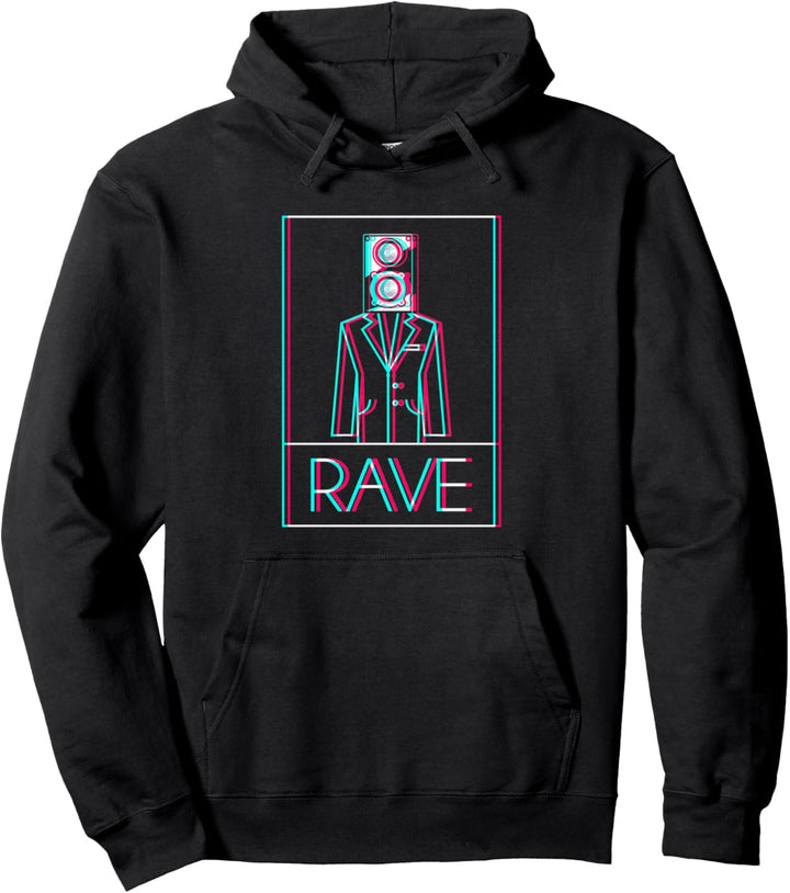 RAVE Techno Trance Goa DJ Festival Pullover Hoodie