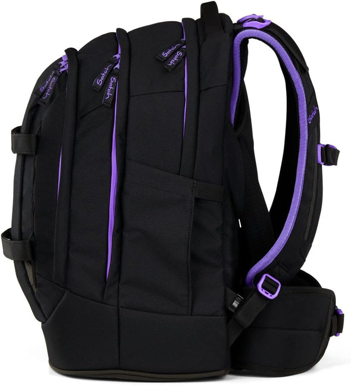Satch Pack Schulrucksack Set 2tlg. inkl. Pencil Slider (Purple Phantom), Purple Phantom