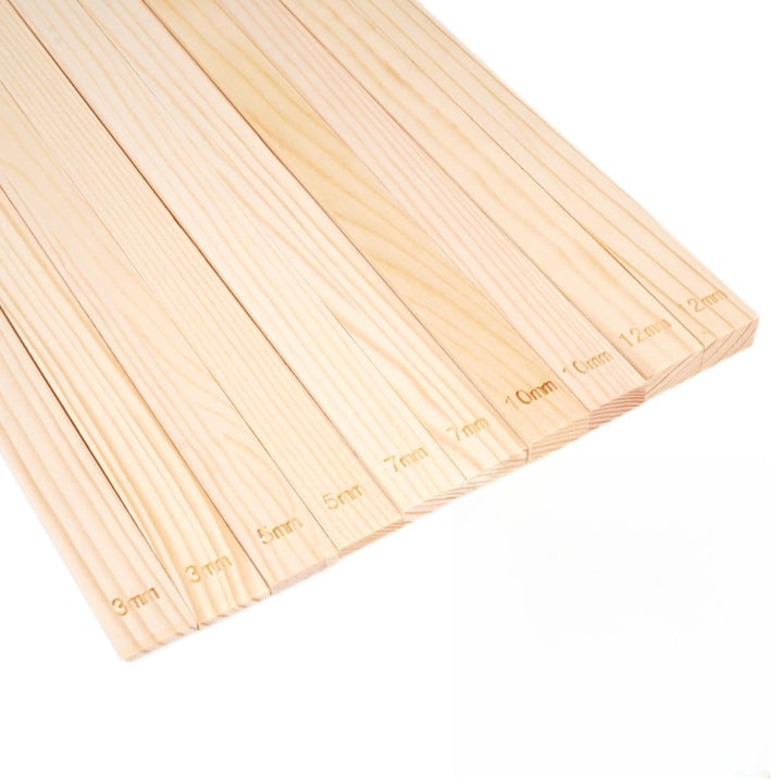 10 Stück Holzplatten Töpferwerkzeug, Töpferzubehör, 5 Grössen Töpferwerkzeuge 3/5/7/10/12mm Dicke Te