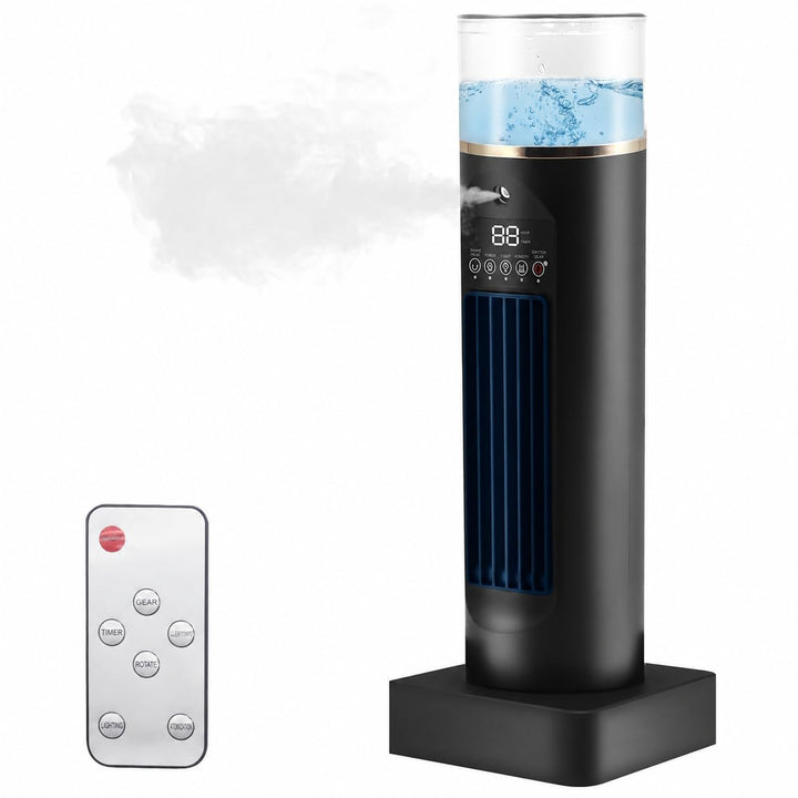 Mini Klimaanlage Mobil, 6-stufiger Luftkühler mit 100ML Wassertank, 3S Schnellkühlung, Berührungslos
