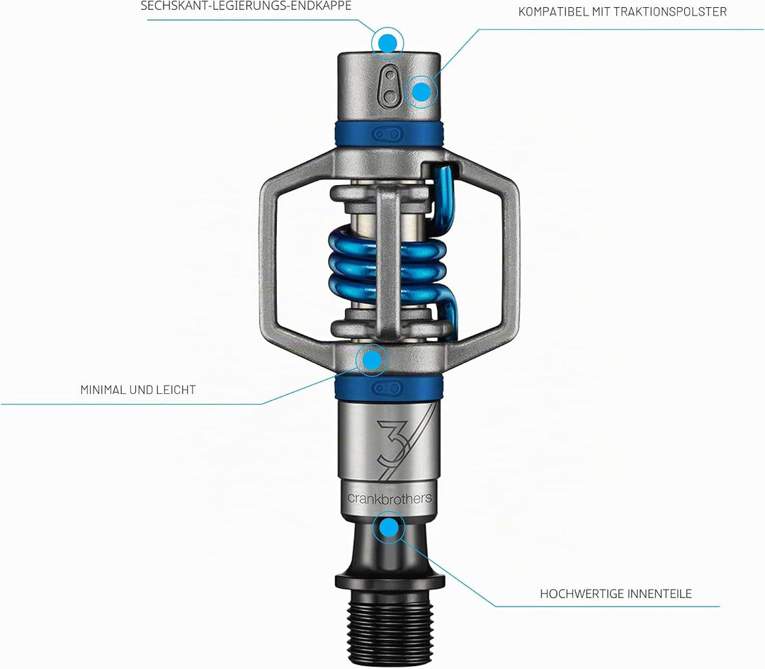 Crank Brothers Pedale CRANKBROTHERS Egg Beater 3 BLAU, BLAU