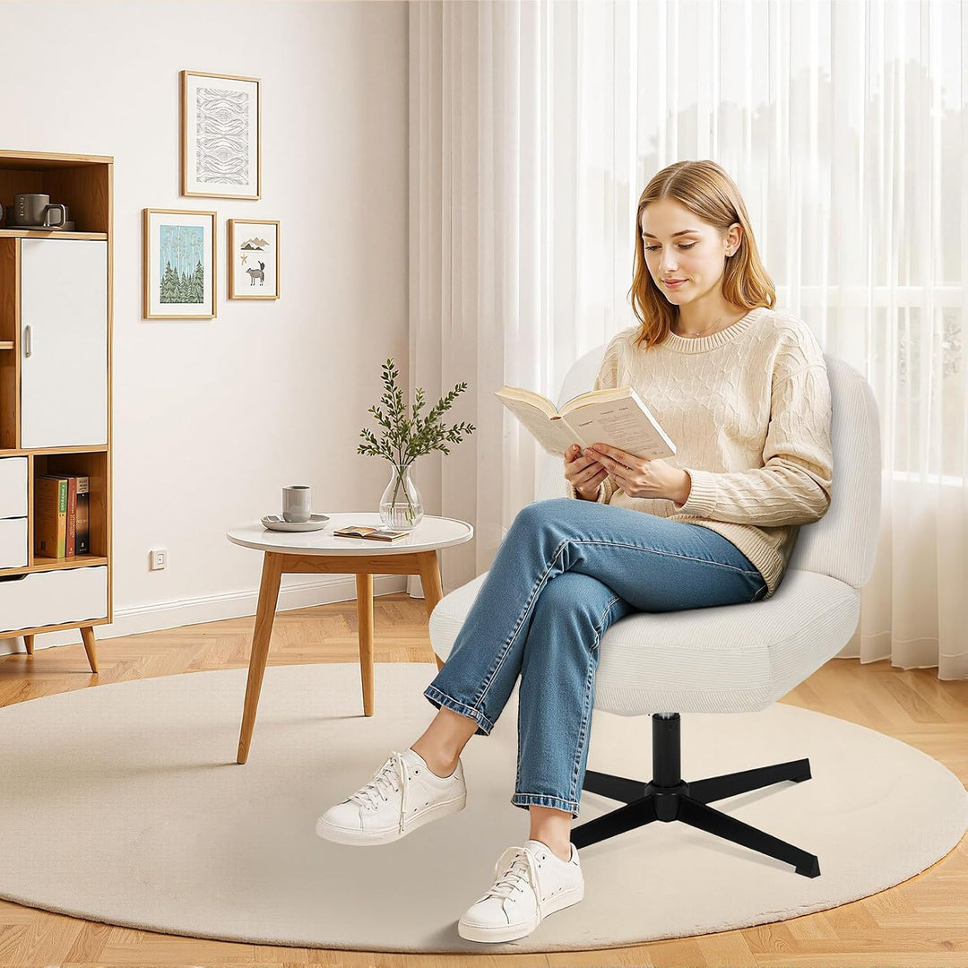 COLAMY Ergonomischer 360°Schwenkbarer Bürodrehstuhl für Zuhause - Bürostuhl mit extra Dicker Polster