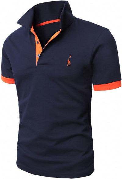 GLESTORE Poloshirt Herren Männer Hemd Herren Kurzarm Shirt Sommer M 2er-pack Marine, M 2er-pack Mari