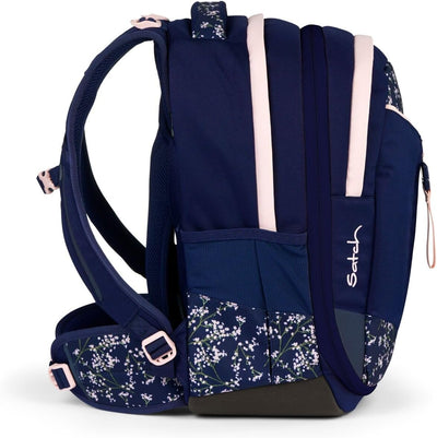 satch Match Schulrucksack Set 3tlg. inkl. Schlamperbox und Sporttasche Bloomy Breeze, Bloomy Breeze