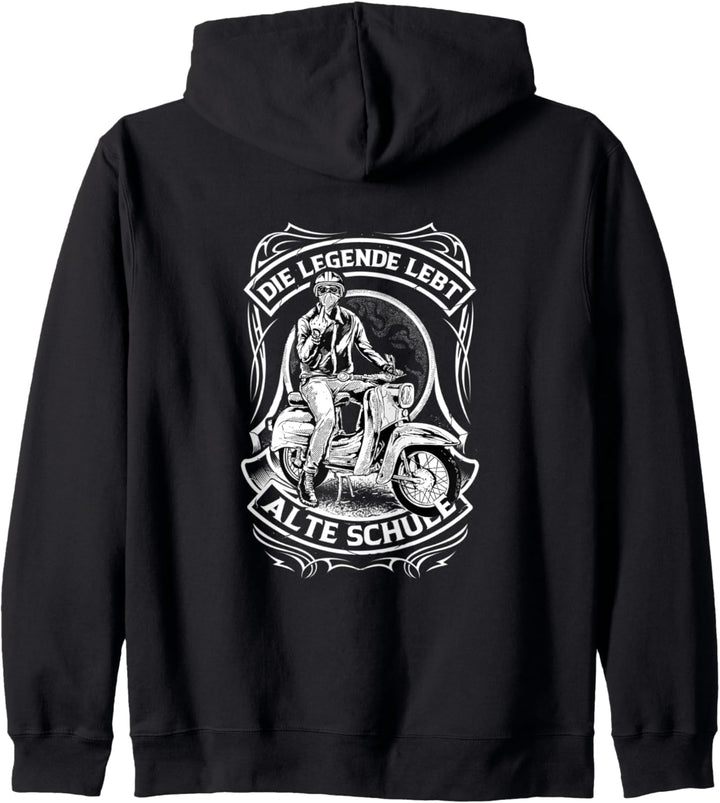 Die Legende Simson-Schwalbe Moped Simson-Jacke Kapuzenjacke