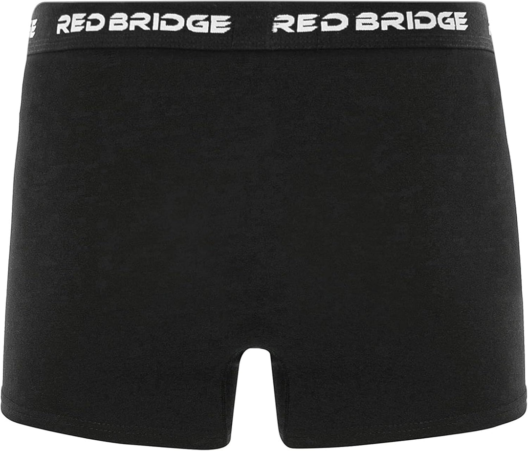 Redbridge Herren Boxershorts Set – 6er Pack enganliegende Unterhosen aus Baumwolle – Elastischer Bun