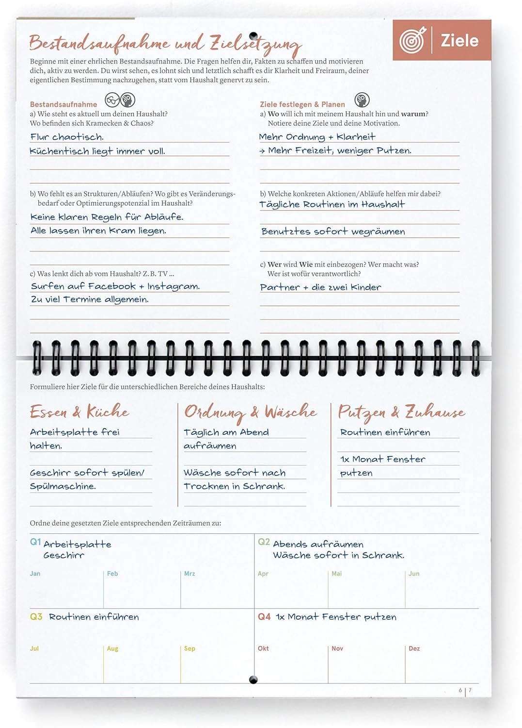 weekview Haushaltsplaner | undatiert | Manage jetzt die Themen Hausarbeit, Menüplanung, Vorratshaltu