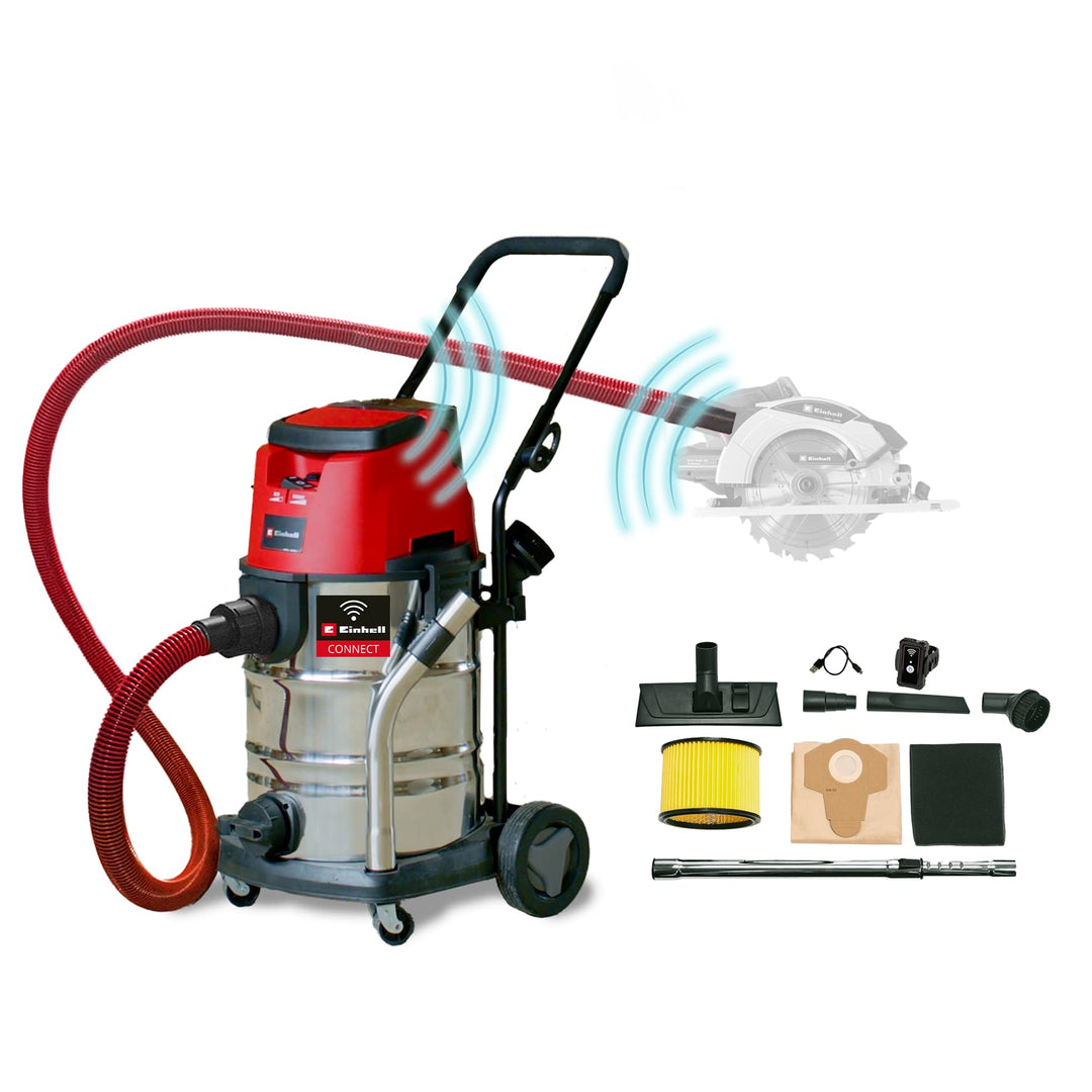 Einhell Professional Akku-Nass-Trockensauger TP-VC 36/30 S Auto-Solo Power X-Change (Li-Ion, 36 V, A