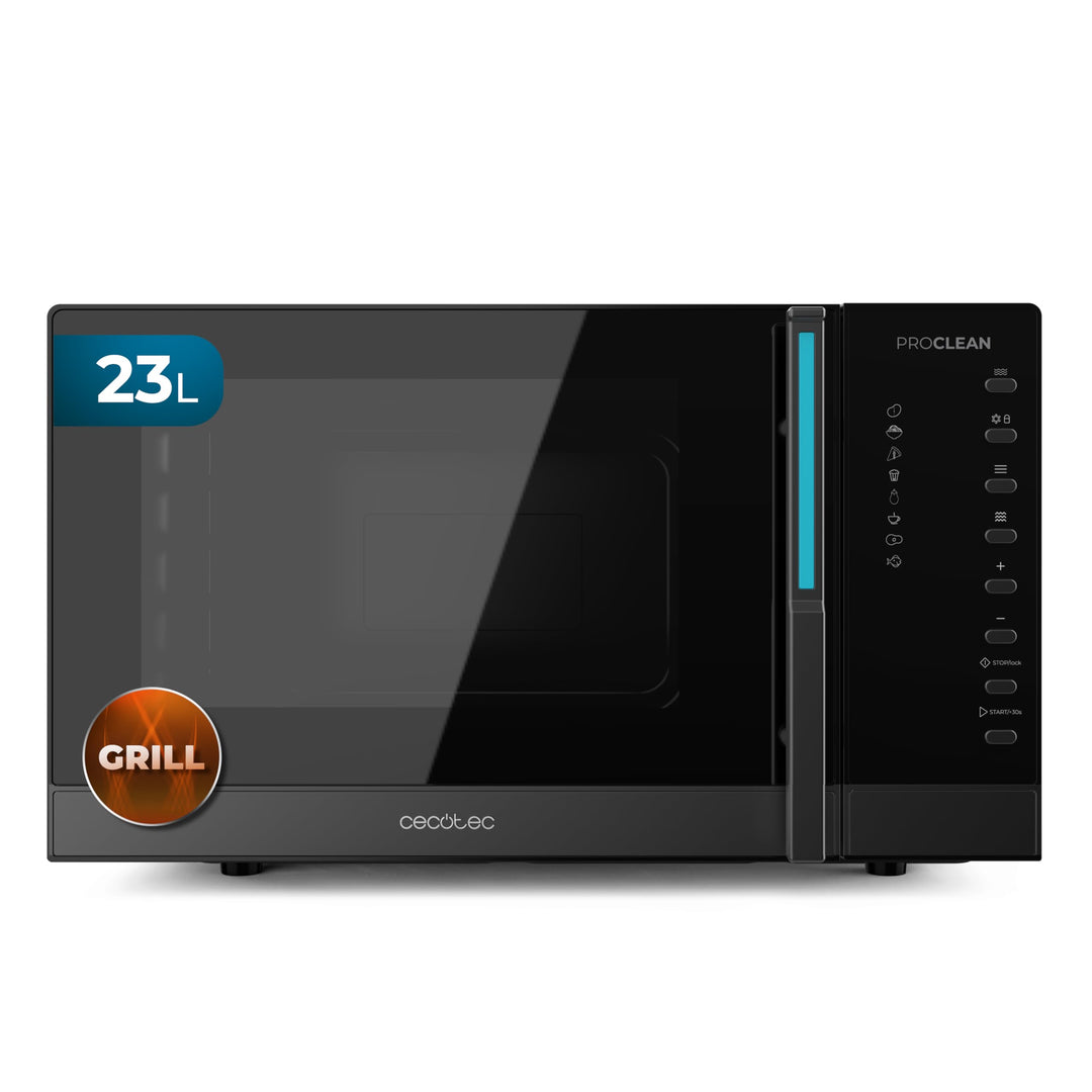 Cecotec Proclean 5130 Digitale Mikrowelle mit Grill, 23 l, 800 W und 1000 W Grill, Gleichmässiges Ko