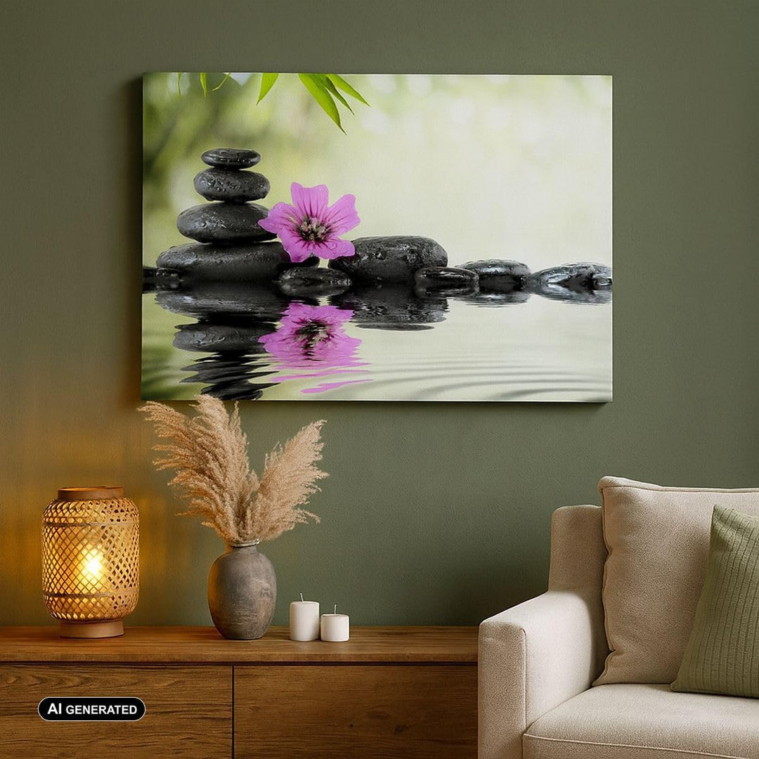 Bilder auf Leinwand 100x70cm Leinwandbild Asien kultur japan orientalisch Gross Wanddeko Bild Schlaf