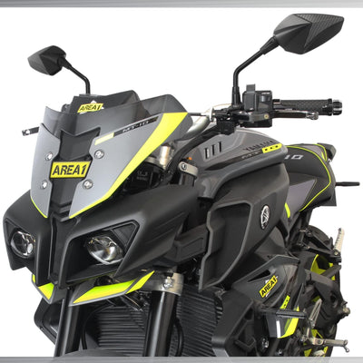 Area1 Premium Motorradspiegel carbon Motorrad Rückspiegel Set (rechts+links) e-geprüft 2xM10 Rechtsg