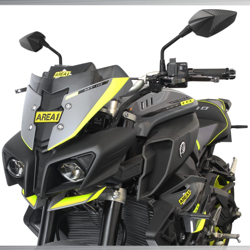Area1 Premium Motorradspiegel carbon Motorrad Rückspiegel Set (rechts+links) e-geprüft 2xM10 Rechtsg
