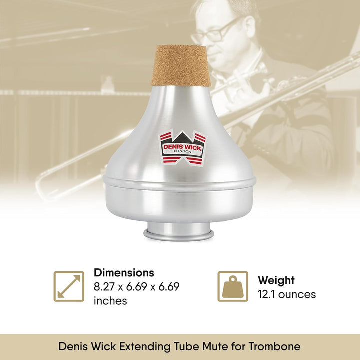 Denis Wick DW5507 Tenor-Posaune, Ausziehbare Röhre, Dämpfer, silber verlängern, verlängern