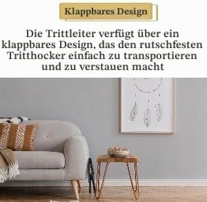 Tragbarer Tritthocker, zusammenklappbar Trittstufe für Kinder und ältere Menschen mit Behinderung Ki