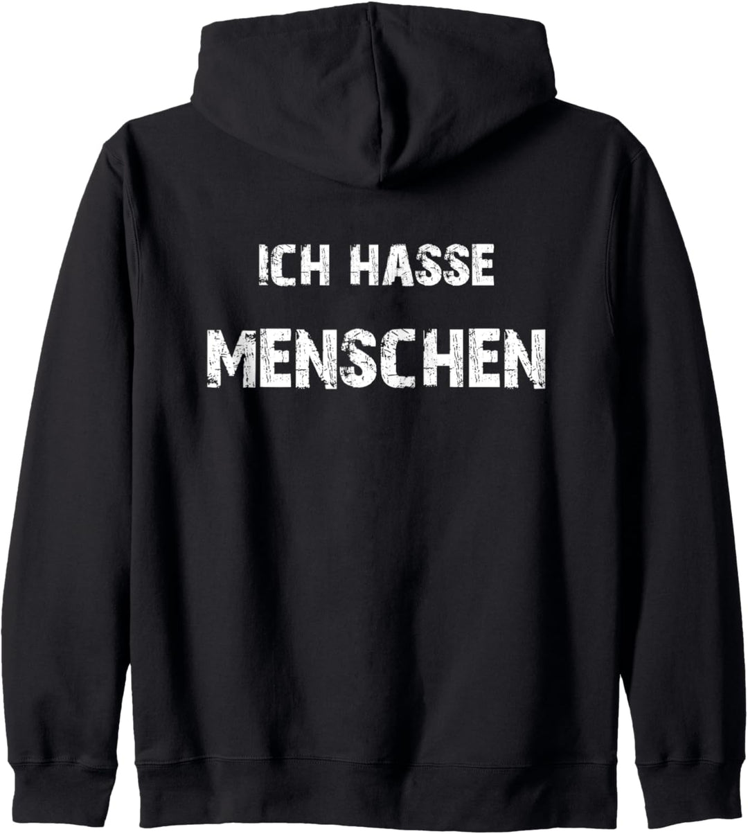 Ich Hasse Menschen Spass Statement Für Sie & Ihn Trend Spruch Kapuzenjacke
