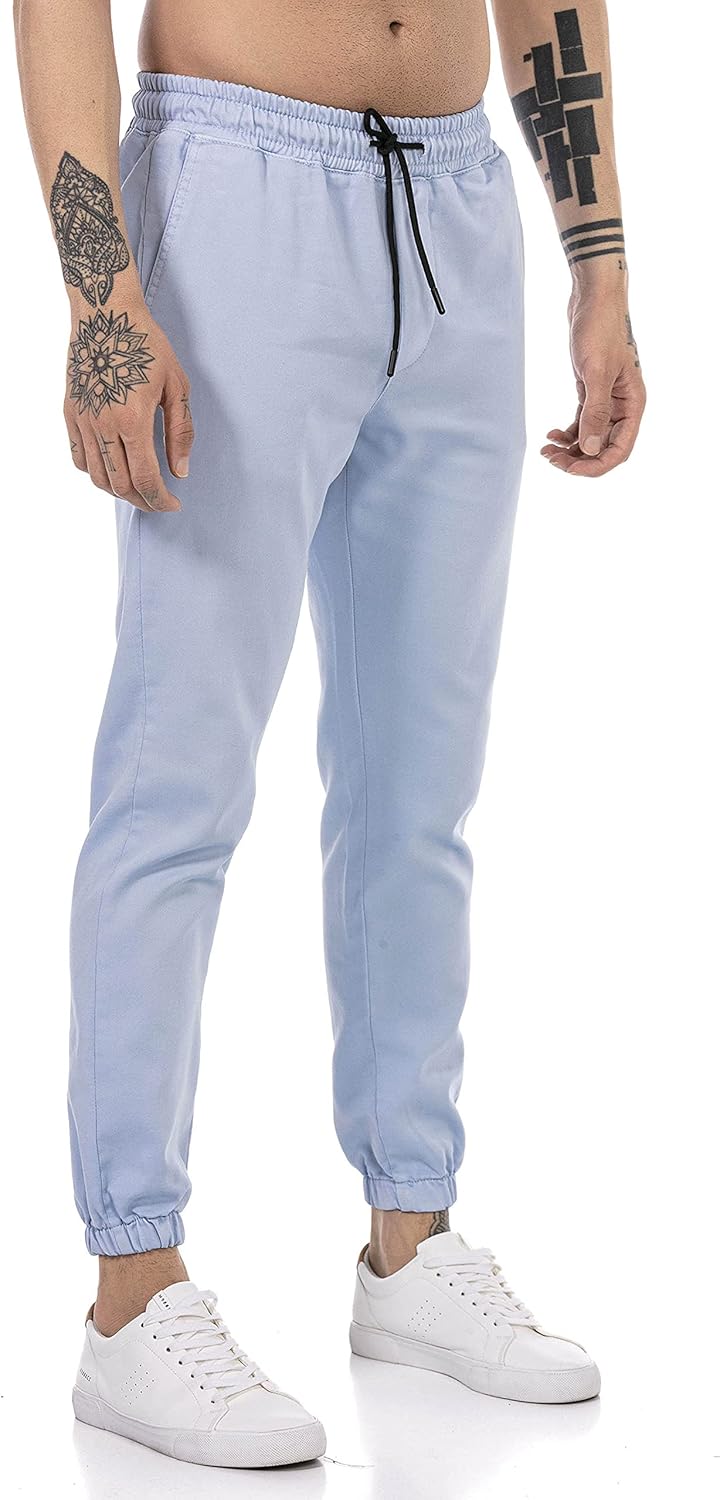 Redbridge Hose für Herren Freizeit-Hose Jogger Pants Chino L Hellblau, L Hellblau