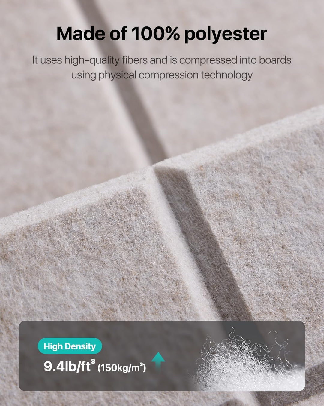 Soundsbay 18 Stück Akustikpaneele Selbstklebend, Akustikplatten aus Polyester zur Schalldämmung, 30×