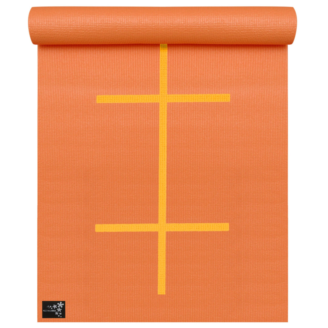 Yogistar Yogamatte Yogimat® Plus - Alignment orange, orange