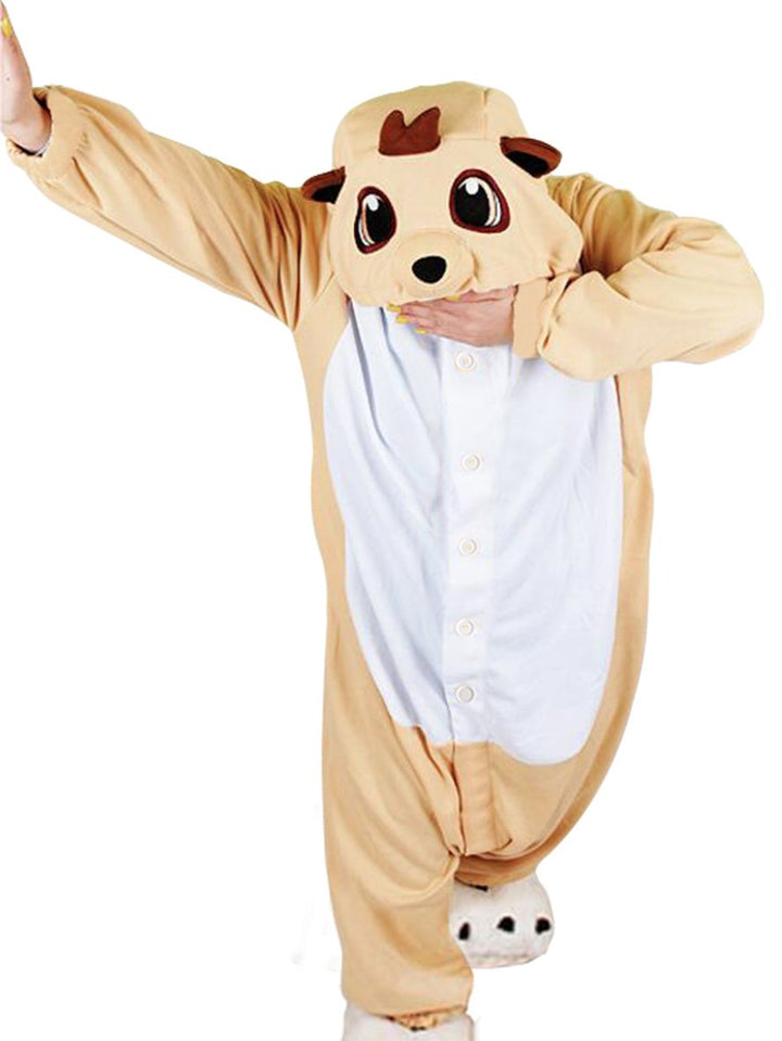 wotogold Tier Erdmännchen Pyjama Unisex Erwachsene Cosplay Kostüme S Orange, S Orange