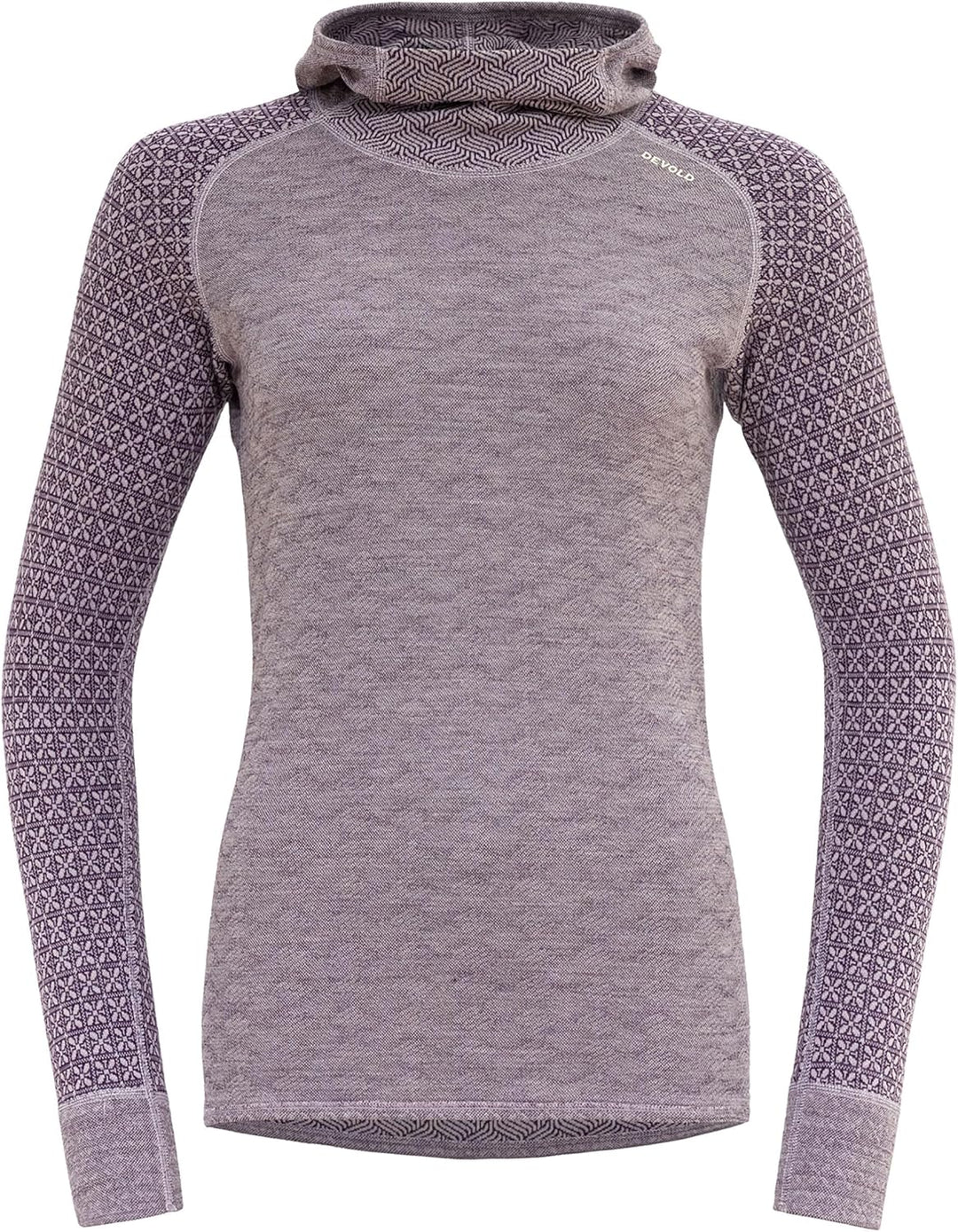 Devold Damen Hoodie XS Orchid 167a, XS Orchid 167a