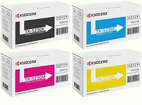 4x TK-5230 Kyocera Original Toner Ecosys M5521cdn M5521cdw P5021cdn P5021cdw - inkl. Tonerliga Touch
