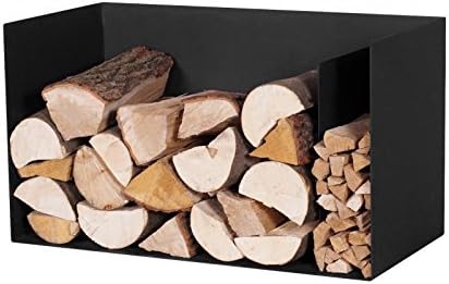 Magnus Kaminholzregal, Brennholzregal, Holzkorb, Regal, R126 schwarz