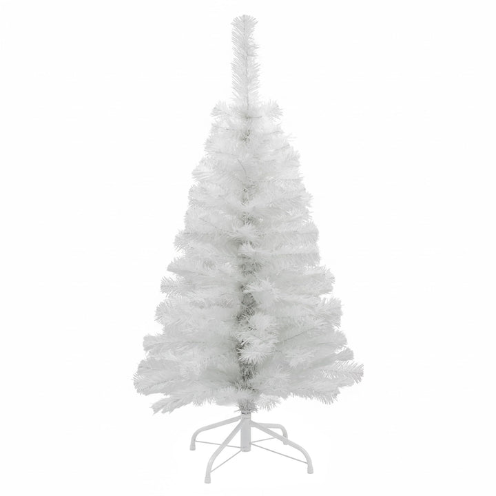Künstlicher Weihnachtsbaum weiss inklusive Metall Ständer - 90 cm - Kunst Tannenbaum mit Baumständer