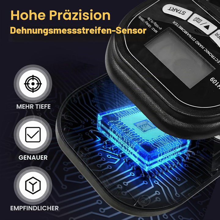 180KG / 396Lbs Hand Dynamometer Grip Digitaler Handdynamometer Griffkraft Tester Elektronischer Grif