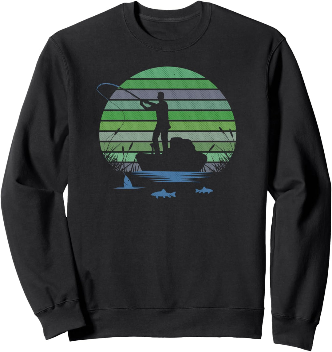 Angeln Geschenk für Papa Vater's Sweatshirt