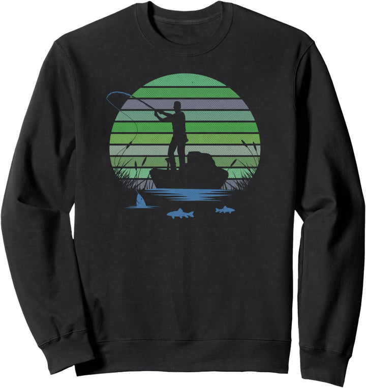 Angeln Geschenk für Papa Vater's Sweatshirt