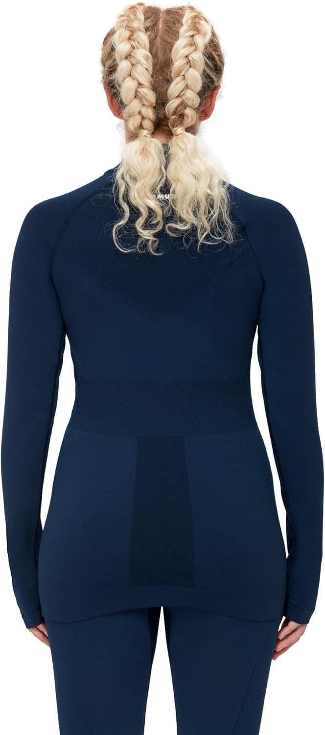 Mammut Damen Trift Half Zip Longsleeve, Marine