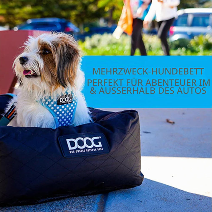 DOOG Hundeautositz für kleine bis mittelgrosse Hunde (zu 13,6 kg) | Bequemer und sicherer Reise-Boos