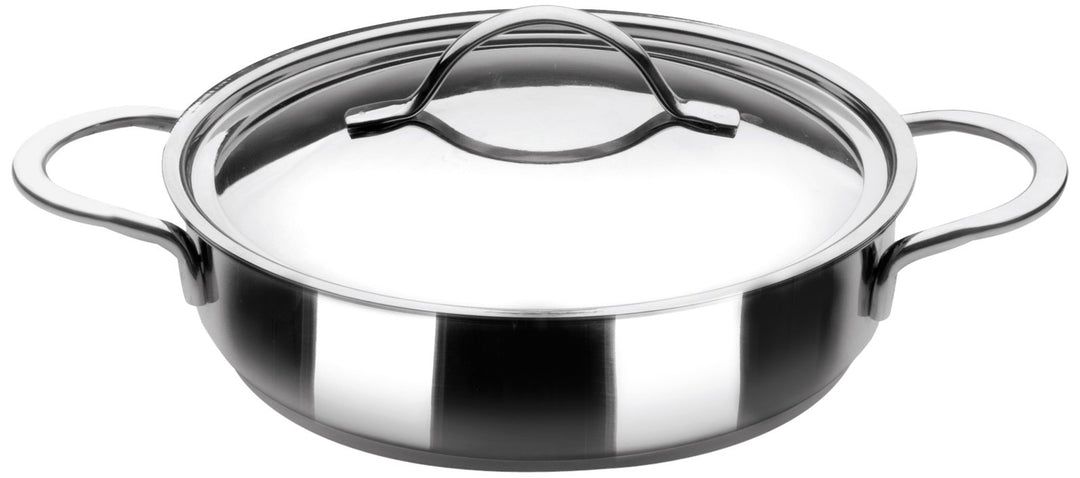IBILI TARTERA Con TAPA INOX NOAH 26 cm, Stainless Steel, Silber, 2-Einheiten 26 cms, 26 cms