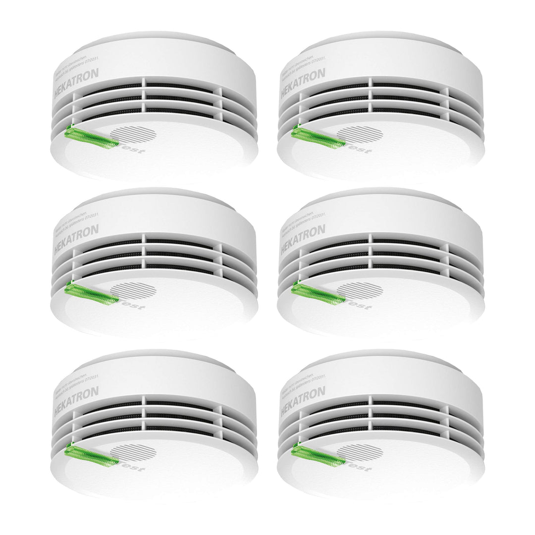 Hekatron 31-5000020-15-01 Rauchmelder Genius PLUS mit integrierter Batterie (10 Jahre Lebensdauer) –