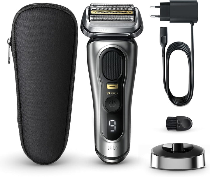 Braun Series 9 Pro+ Rasierer Herren Elektrisch, Elektrorasierer mit 5 Pro Rasierelementen, Langhaars