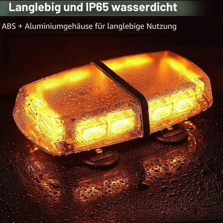 EypiNS 72 LED Warnleuchte, 12/24V Rundumkennleuchte 36W Warnlicht Warnblinkleuchte Blitzlicht Auto L