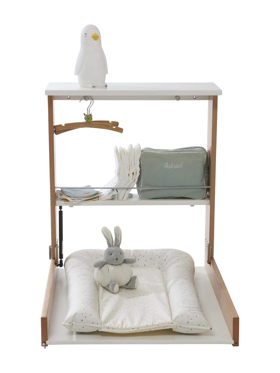Vertbaudet Wandwickeltisch Natur/weiss ONE Size