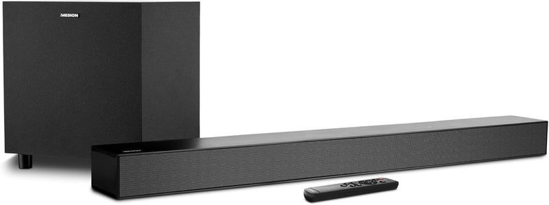 MEDION S61022 3.1 Dolby Atmos Soundbar mit kabellosen Subwoofer (für TV Geräte, Bluetooth 5.3, HDMI