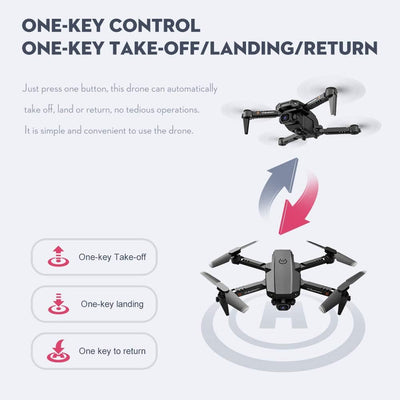 Goolsky Drohne mit Kamera 4K, Drohne Dual Kamera Track Flug Schwerkraftsensor Geste Foto Video Höhen